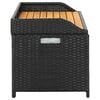 vidaXL Garden Storage Bench 120 cm Poly Rattan Grey