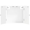 vidaXL Dartboard Cabinet BREDA White 52.5 x 10.5 x 53.5 cm