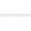 vidaXL Garden Fence with Spear Top Steel 1603.5x120 cm Black