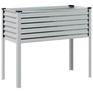 vidaXL Garden Planter 100x45x90 cm Galvanised Steel