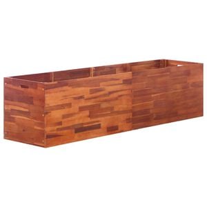 vidaXL Raised Bed | Natural Brown | Solid Acacia wood | 200x50x50 cm