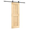 vidaXL Sliding Door with Hardware Set 70x210 cm Solid Wood Pine