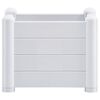 vidaXL Garden Raised Bed PP White 43x43x35 cm