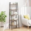 vidaXL 5-Tier Standing Shelf Dark Brown and Black 56x35x174 cm