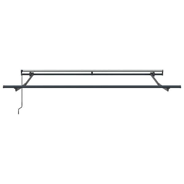 vidaXL Awning Frame Manual Anthracite 3 x 2.5 m Aluminium