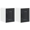 vidaXL Dishwasher Panel Kalmar 2 pcs Black Engineered Wood