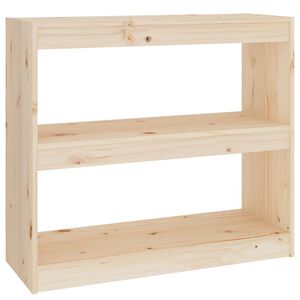 vidaXL Book Cabinet/Room Divider 80x30x71,5 cm Solid Wood Pine