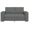 vidaXL 2-Seater Sofa Dark Grey 120 cm Fabric