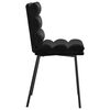 vidaXL Dining Chairs 2 pcs Black Velvet