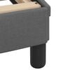 vidaXL Bed Frame "Dover" Dark Grey 180x200 cm King Fabric