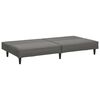 vidaXL 2-Seater Sofa Bed Grey Faux Leather