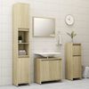 vidaXL Bathroom Cabinet Sonoma Oak 30x30x95 cm Engineered Wood