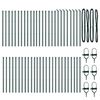 vidaXL Fence Post Other 52 pcs Green 3.2 x 3.2 x 120 cm Steel
