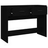 vidaXL Console Table Black 100x39x75 cm Engineered Wood