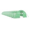 vidaXL Greenhouse with Steel Frame Green 80 m&sup2; 20x4x2 m