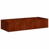 vidaXL Planter Rusty 200x80x40 cm Weathering Steel