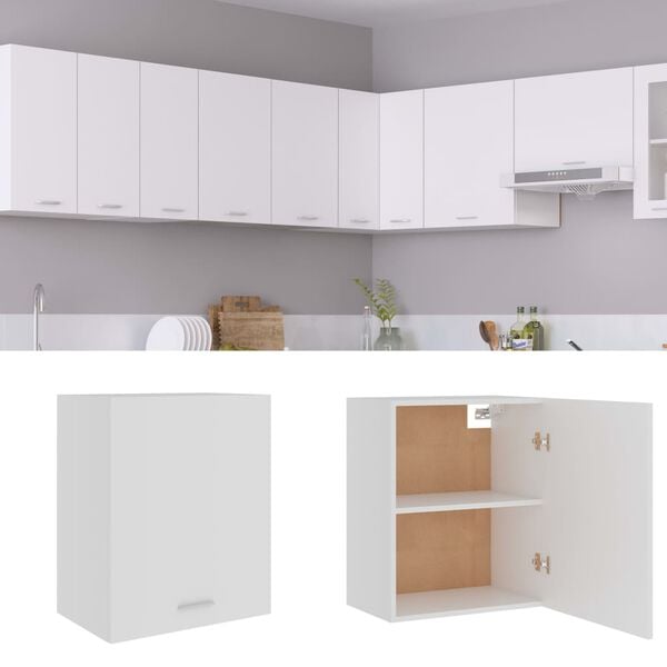 vidaXL Hanging Cabinet Lyon White 50x31x60 cm Engineered Wood