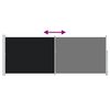 vidaXL Patio Retractable Side Awning 180x500 cm Black