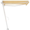 vidaXL Freestanding Manual Retractable Awning 300x250 cm Yellow/White