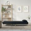 vidaXL Sofa Bed Black Fabric