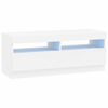 vidaXL LED TV Cabinet White Engineered Wood