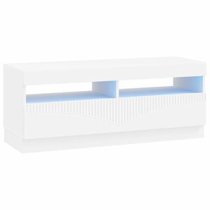 vidaXL LED TV Cabinet White Engineered Wood