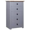 vidaXL Sideboard Grey 46x40x89 cm Pine Panama Range
