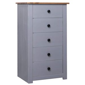 vidaXL Sideboard Grey 46x40x89 cm Pine Panama Range