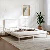 vidaXL Bed Frame without Mattress White 150x200 cm King Size Solid Wood