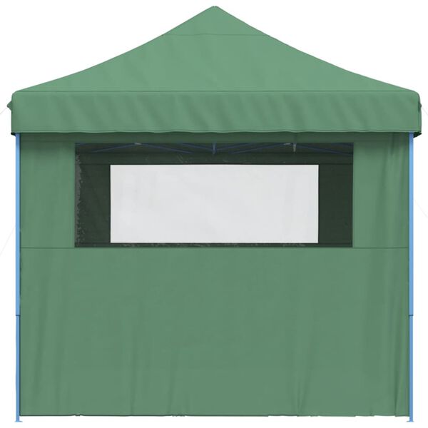 vidaXL Foldable Party Tent Pop-Up with 4 Sidewalls Green