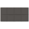 vidaXL Wall Panels 12 pcs Dark Grey 60x30 cm Fabric 2.16 m&sup2;