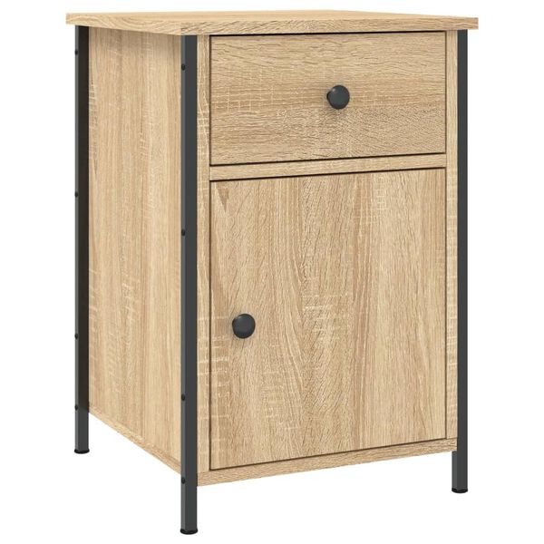 vidaXL Bedside Cabinet Sonoma Oak 40x42x60 cm Engineered Wood