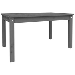 vidaXL Garden Table Grey 82,5x50,5x45 cm Solid Wood Pine