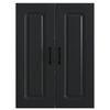 vidaXL Kitchen Cabinet Kalmar Black 60 x 31 x 80 cm Engineered Wood