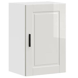 vidaXL Kitchen Wall Cabinet "Porto" High Gloss White Engineered Wood