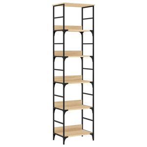 vidaXL Bookshelf Sonoma Oak 50x33x188,5 cm Engineered Wood