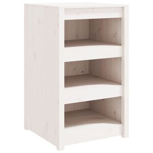 vidaXL Outdoor Kitchen Cabinet MEPPEL White 55x55x92 cm Solid Wood Pine