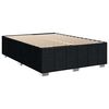vidaXL Bed Frame without Mattress Black Queen Fabric