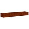 vidaXL Garden Planter Rusty 360 x 80 x 40 cm