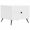 vidaXL Coffee Table with Drawer White 49 x 50 x 40 cm Engineered Wood