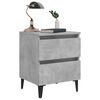 vidaXL Bed Cabinets 2 pcs Concrete Grey 40x35x50 cm Engineered Wood