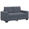 vidaXL Sofa Set 3 pcs Dark Grey 221 x 80 x 80 cm Velvet