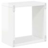 vidaXL Wall Cube Shelves 2 pcs High Gloss White 26x15x26 cm