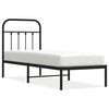 vidaXL Metal Bed Frame without Mattress with Headboard White 180x200cm
