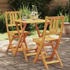 vidaXL Bistro Set 3 pcs Brown Solid acacia wood
