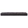 vidaXL Pallet Floor Cushions 2 pcs Cotton Black