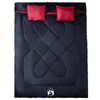 vidaXL Double Sleeping Bag with Pillows for Adults Camping 3-4 Seasons