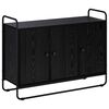 vidaXL Sideboard Black Oak 102 x 35 x 75 cm Engineered Wood