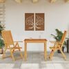 vidaXL 3 Piece Garden Dining Set 85x85x74 cm Solid Wood Acacia