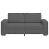 vidaXL Loveseat Sofa Dark Grey 180x77x82 cm Corduroy Fabric